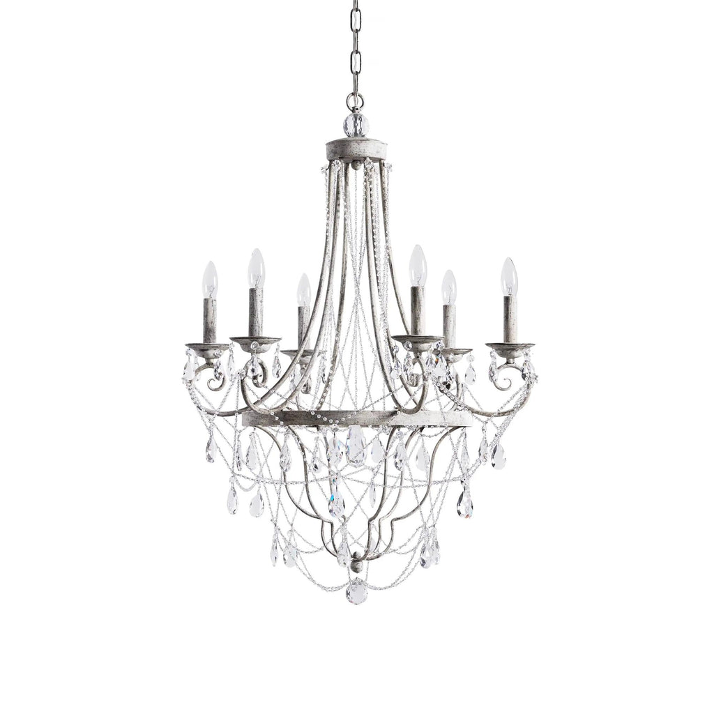 Luster Chandelier Métal Cristal Industriel Traditionnel Vintage - Neutralighting