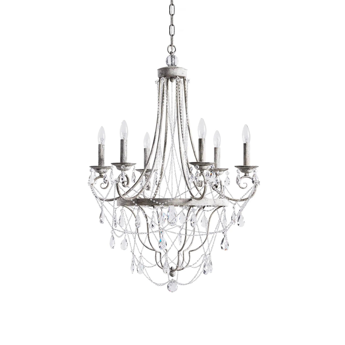 Luster Chandelier Métal Cristal Industriel Traditionnel Vintage - Neutralighting