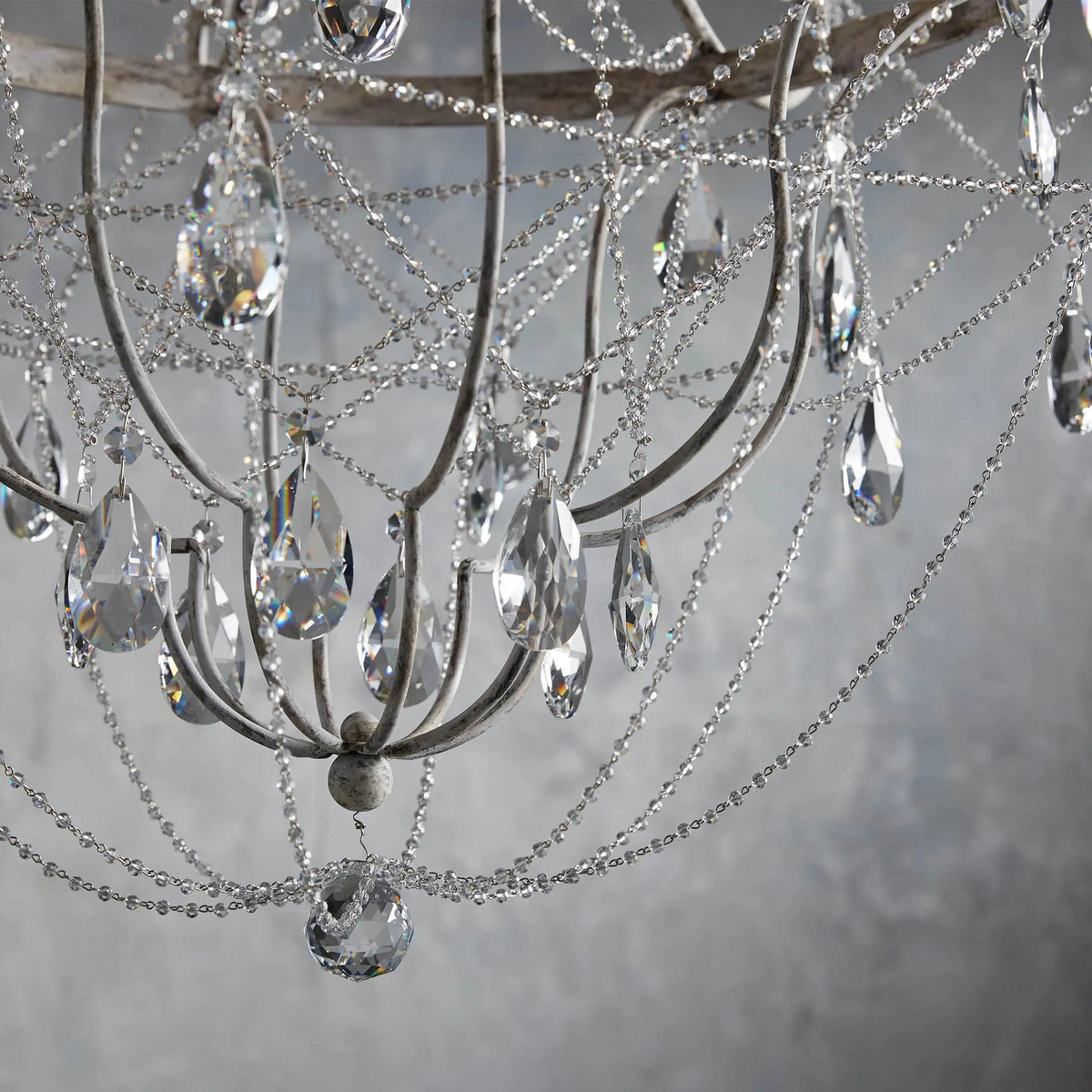 Luster Chandelier Métal Cristal Industriel Traditionnel Vintage - Neutralighting
