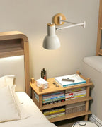 Applique Murale Réglable Cône Ombre Bois Base Moderne - Neutralighting