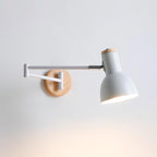 Applique Murale Réglable Cône Ombre Bois Base Moderne - Neutralighting