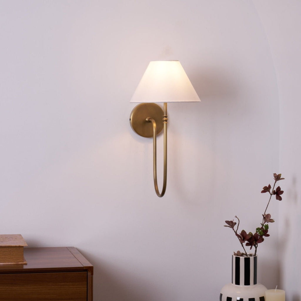 Silvery Applique Murale Vintage Industrielle Tissu - Neutralighting