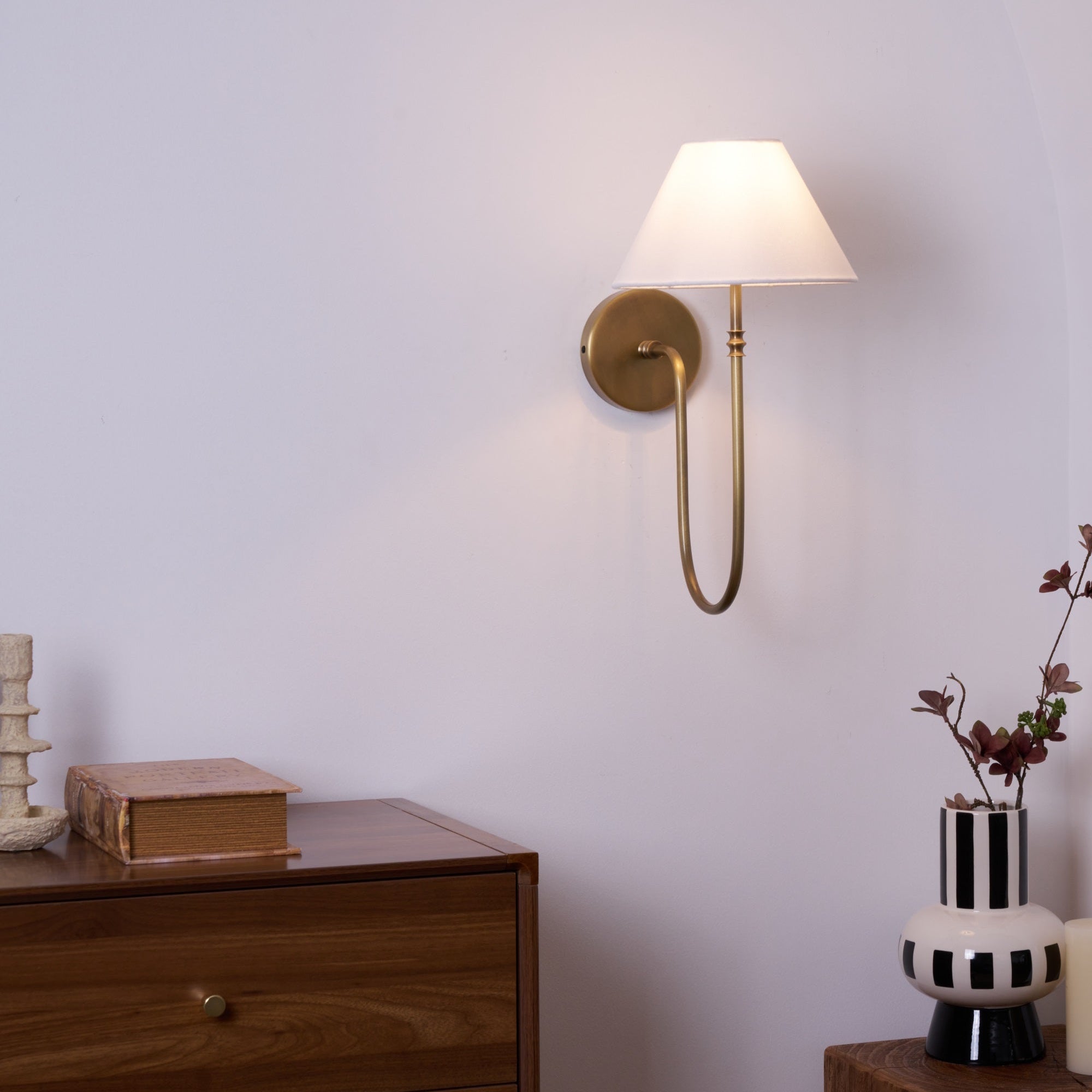 Silvery Applique Murale Vintage Industrielle Tissu - Neutralighting