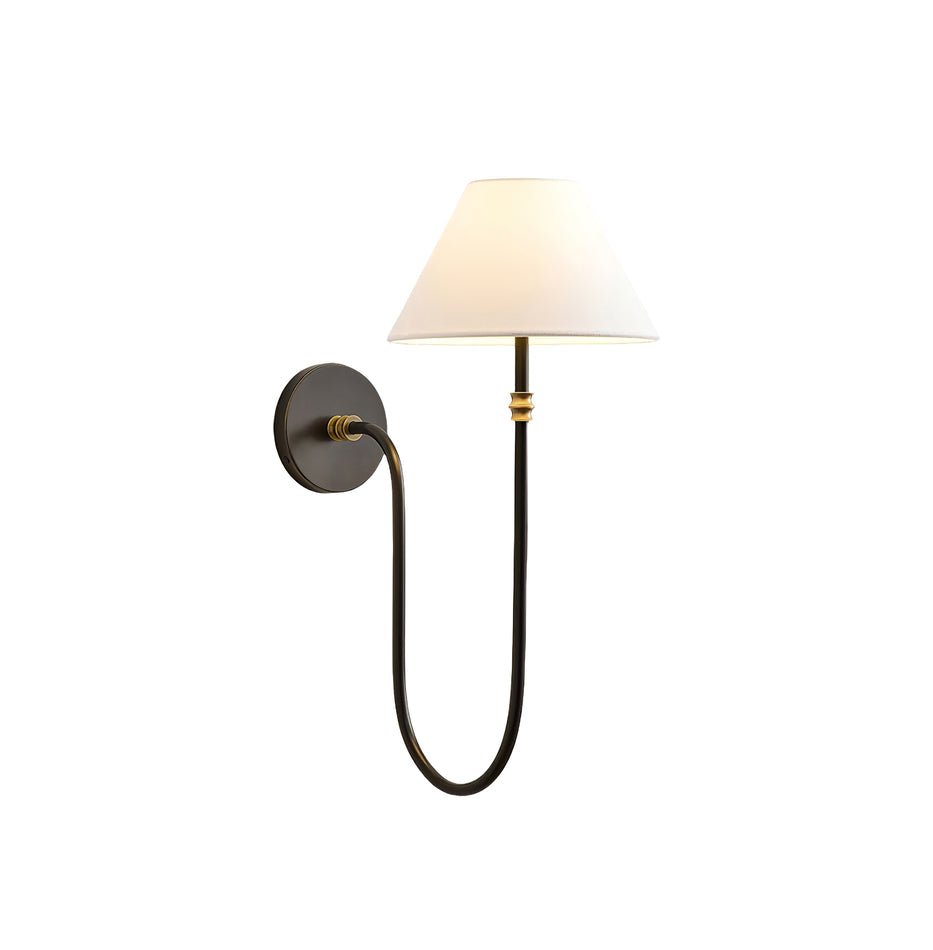 Silvery Applique Murale Vintage Industrielle Tissu - Neutralighting