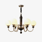 Nyvinia Chandelier en Laiton Vintage et Verre - Neutralighting