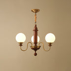 Nyvinia Chandelier en Laiton Vintage et Verre - Neutralighting