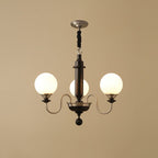 Nyvinia Chandelier en Laiton Vintage et Verre - Neutralighting