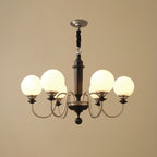 Nyvinia Chandelier en Laiton Vintage et Verre - Neutralighting