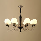Nyvinia Chandelier en Laiton Vintage et Verre - Neutralighting