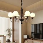 Nyvinia Chandelier en Laiton Vintage et Verre - Neutralighting