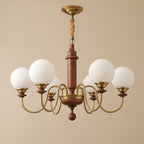 Nyvinia Chandelier en Laiton Vintage et Verre - Neutralighting