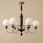 Nyvinia Chandelier en Laiton Vintage et Verre - Neutralighting