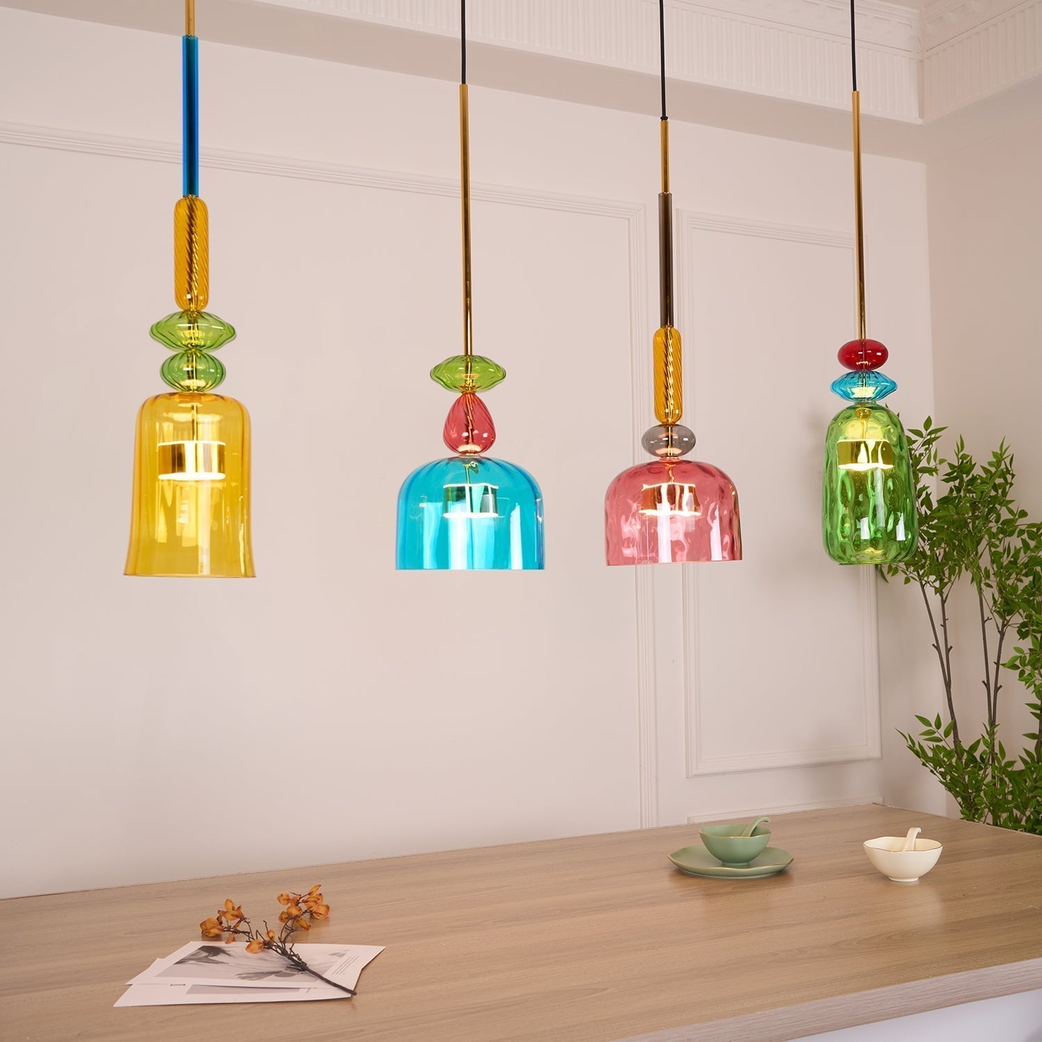 Muse Suspension en Verre Bohémienne - Neutralighting