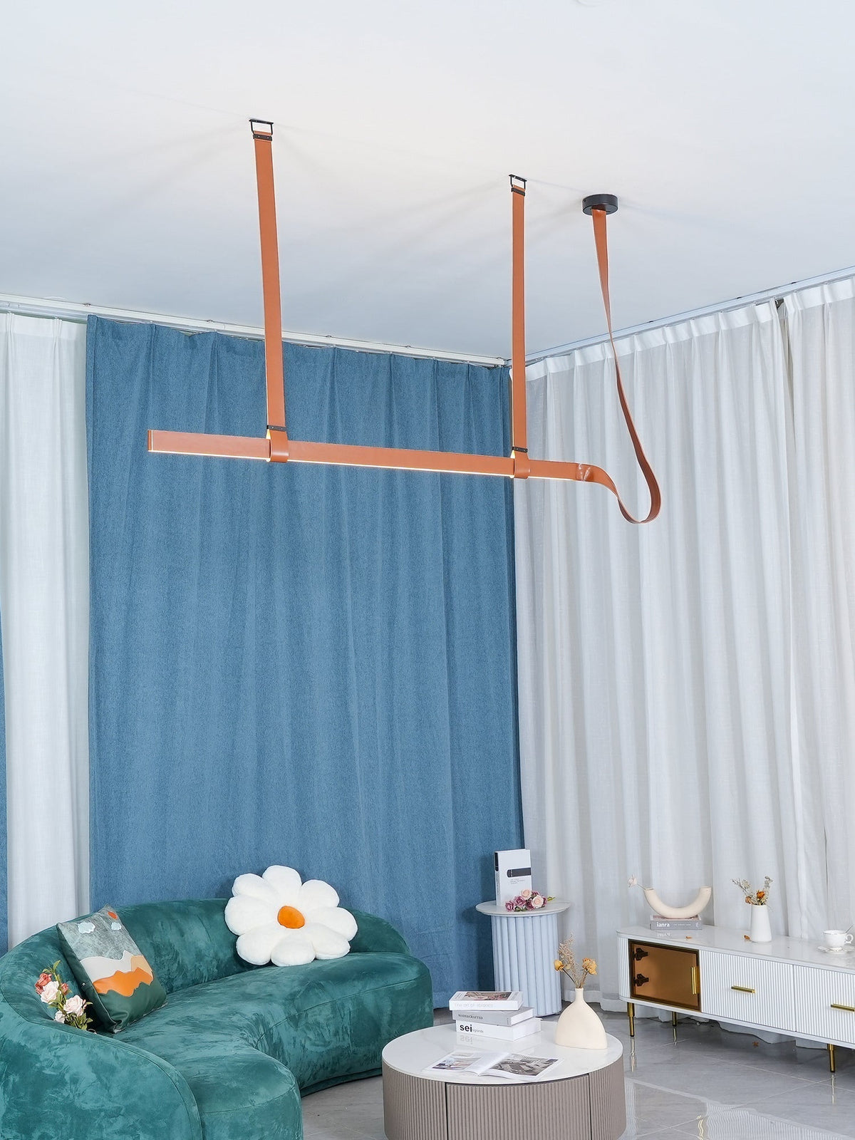 Arcadia Suspension Moderne en Cuir - Neutralighting