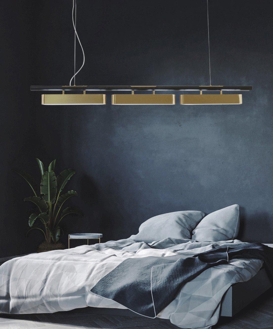 Elarain Suspension minimaliste en laiton - Neutralighting