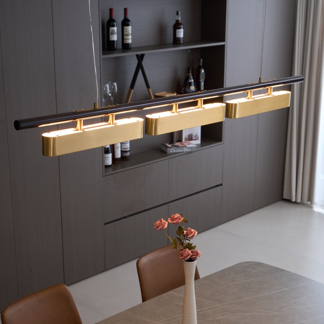 Elarain Suspension minimaliste en laiton - Neutralighting