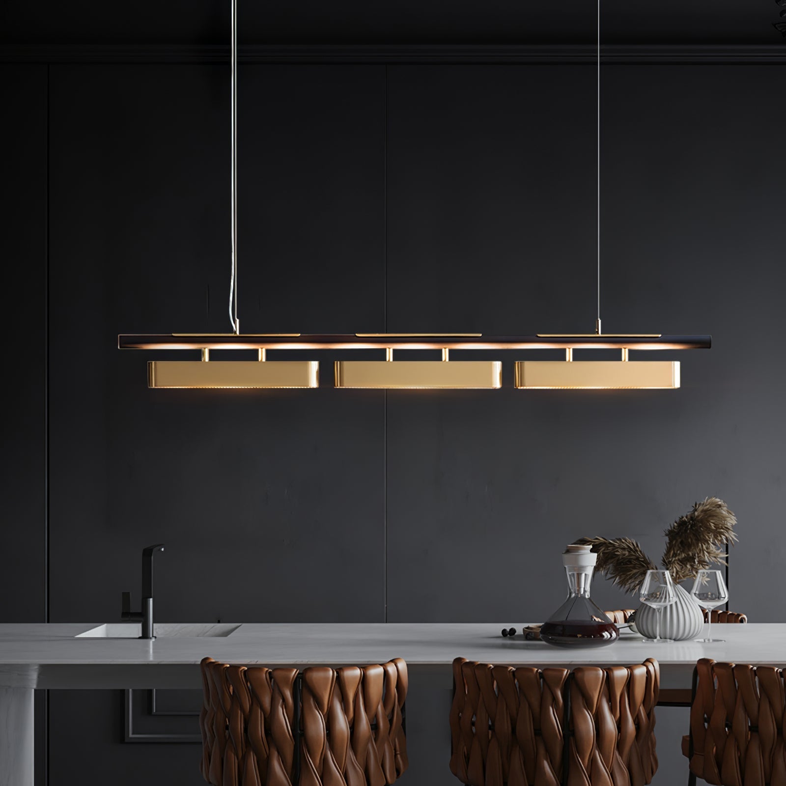 Elarain Suspension minimaliste en laiton - Neutralighting