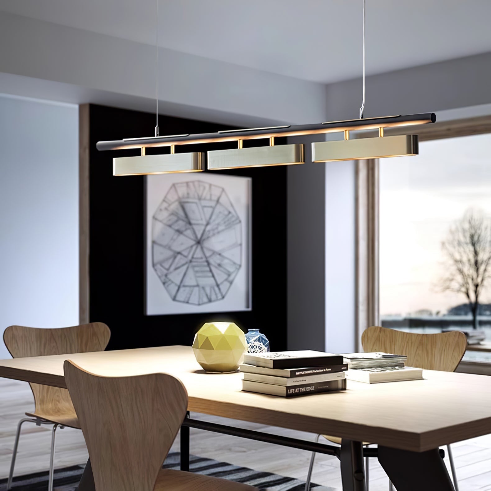 Elarain Suspension minimaliste en laiton - Neutralighting