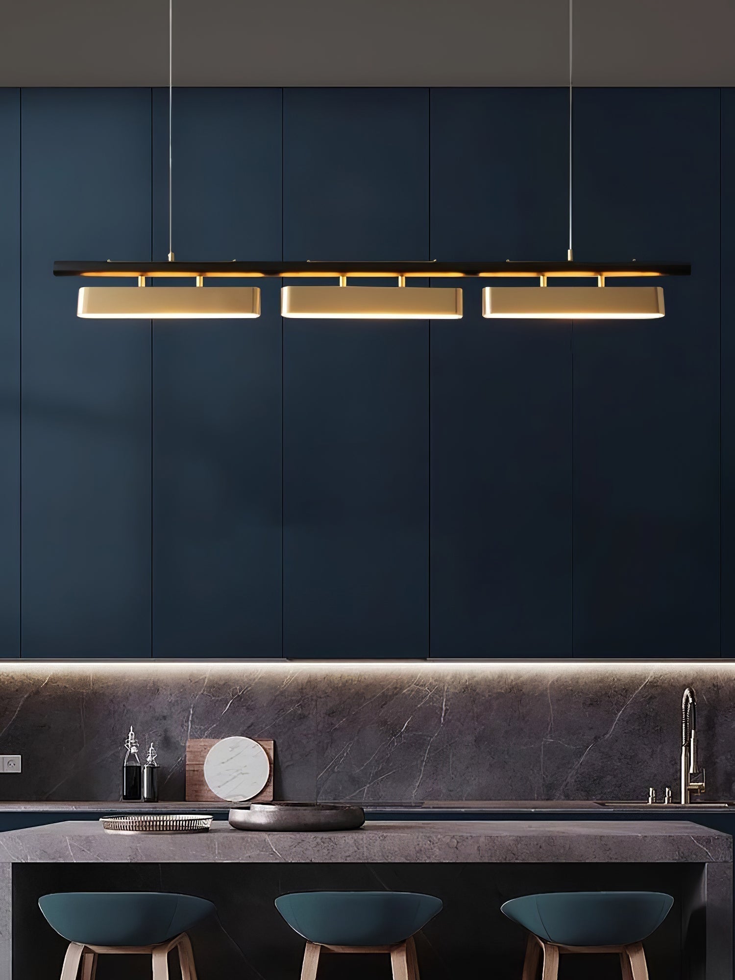 Elarain Suspension minimaliste en laiton - Neutralighting
