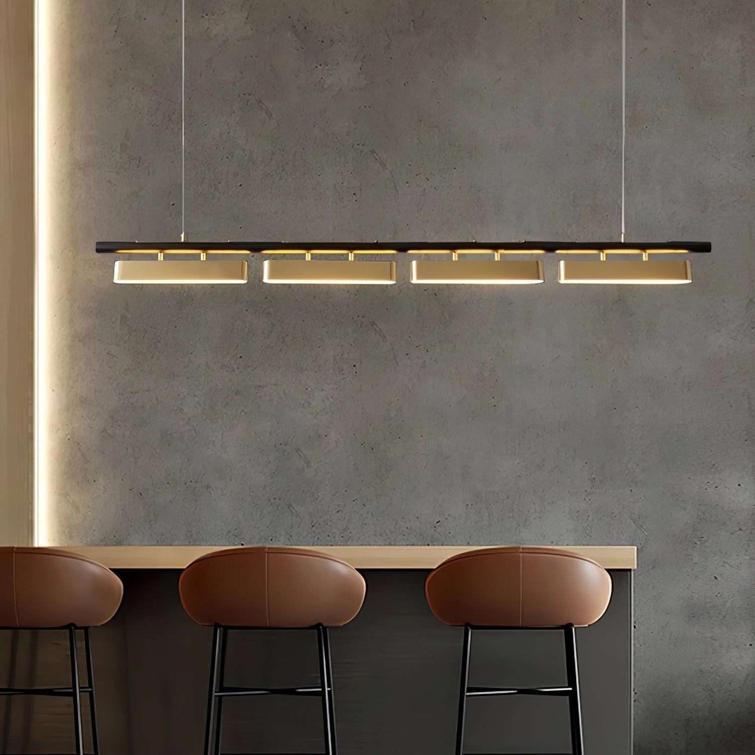 Elarain Suspension minimaliste en laiton - Neutralighting