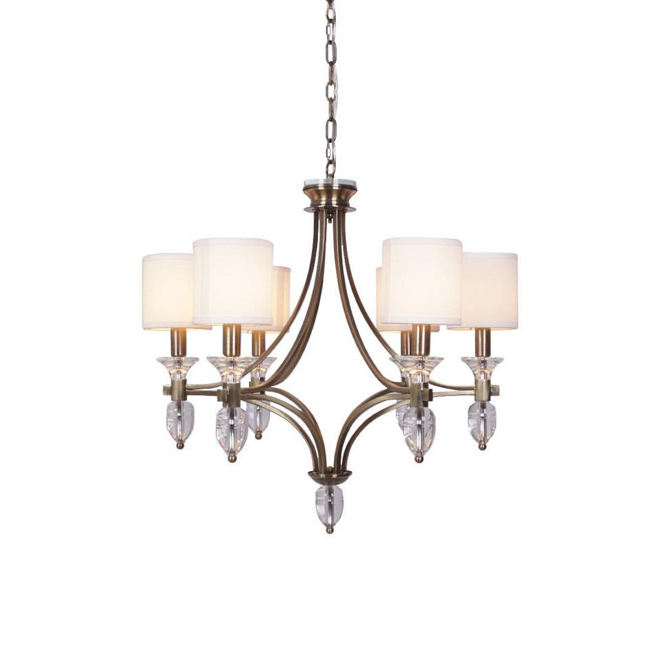 Rift Chandelier Métal Verre Luxe Vintage - Neutralighting