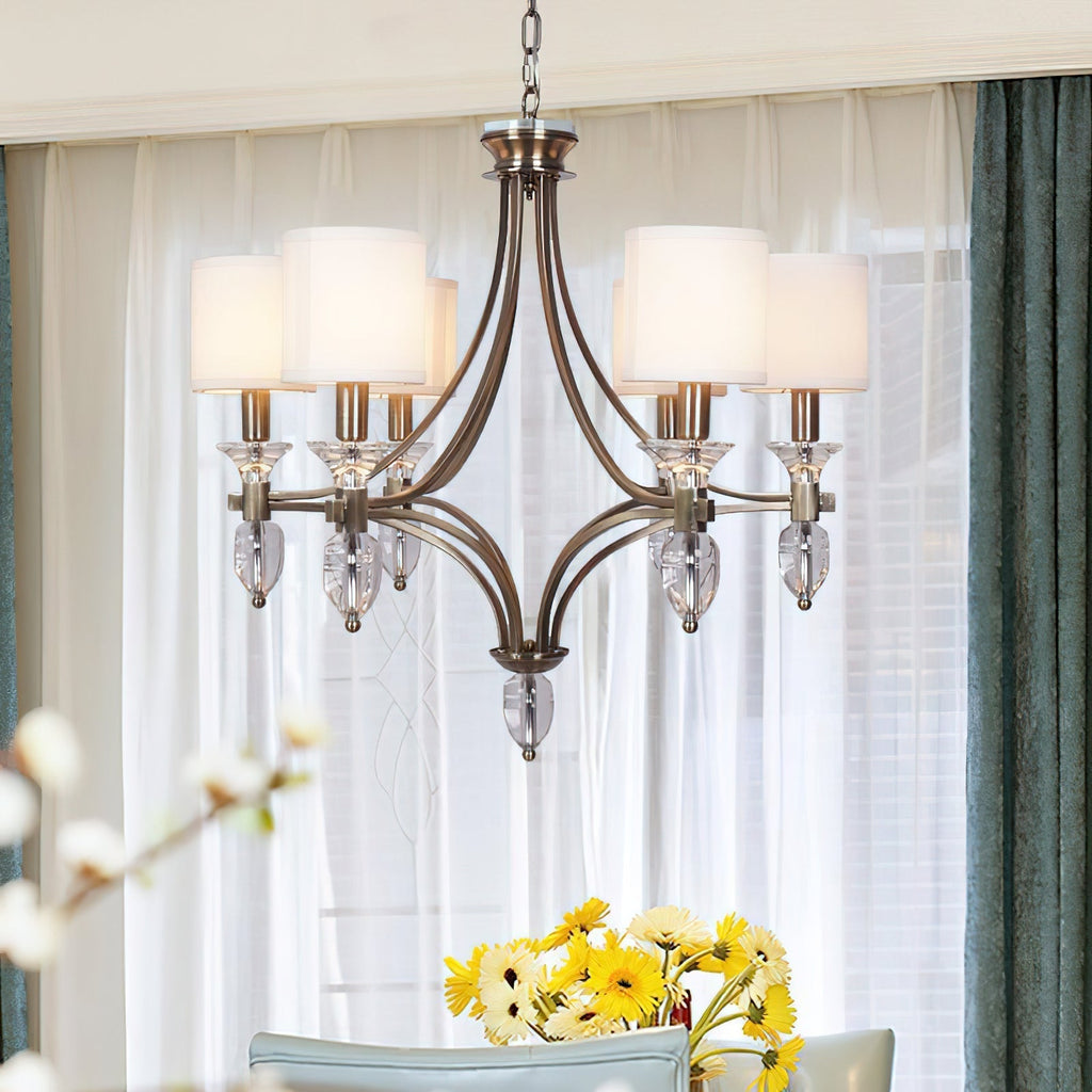 Rift Chandelier Métal Verre Luxe Vintage - Neutralighting