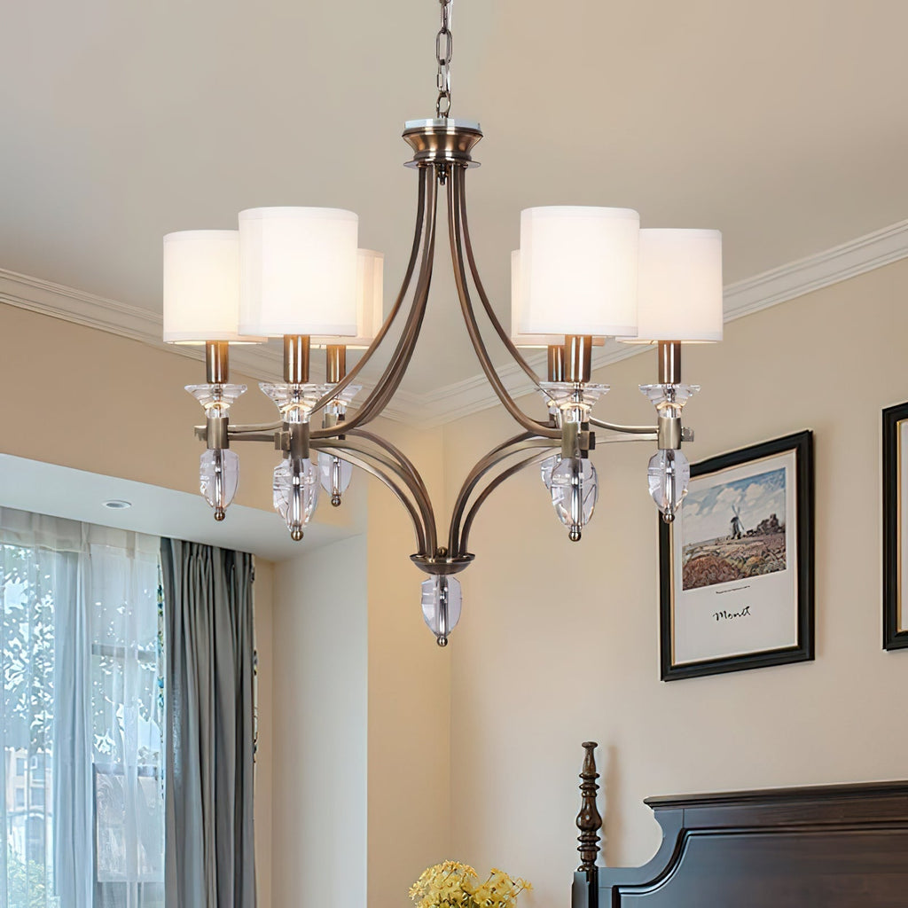 Rift Chandelier Métal Verre Luxe Vintage - Neutralighting