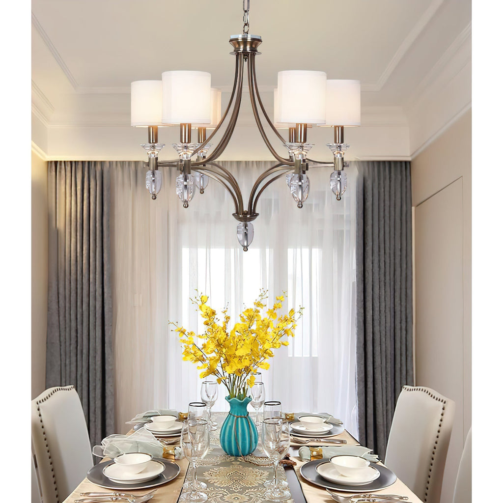Rift Chandelier Métal Verre Luxe Vintage - Neutralighting
