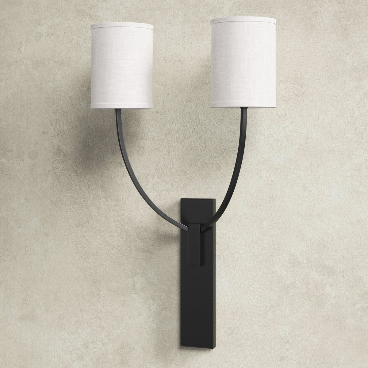 Slate Lampe Murale En Métal Et Tissu Minimaliste Moderne - Neutralighting