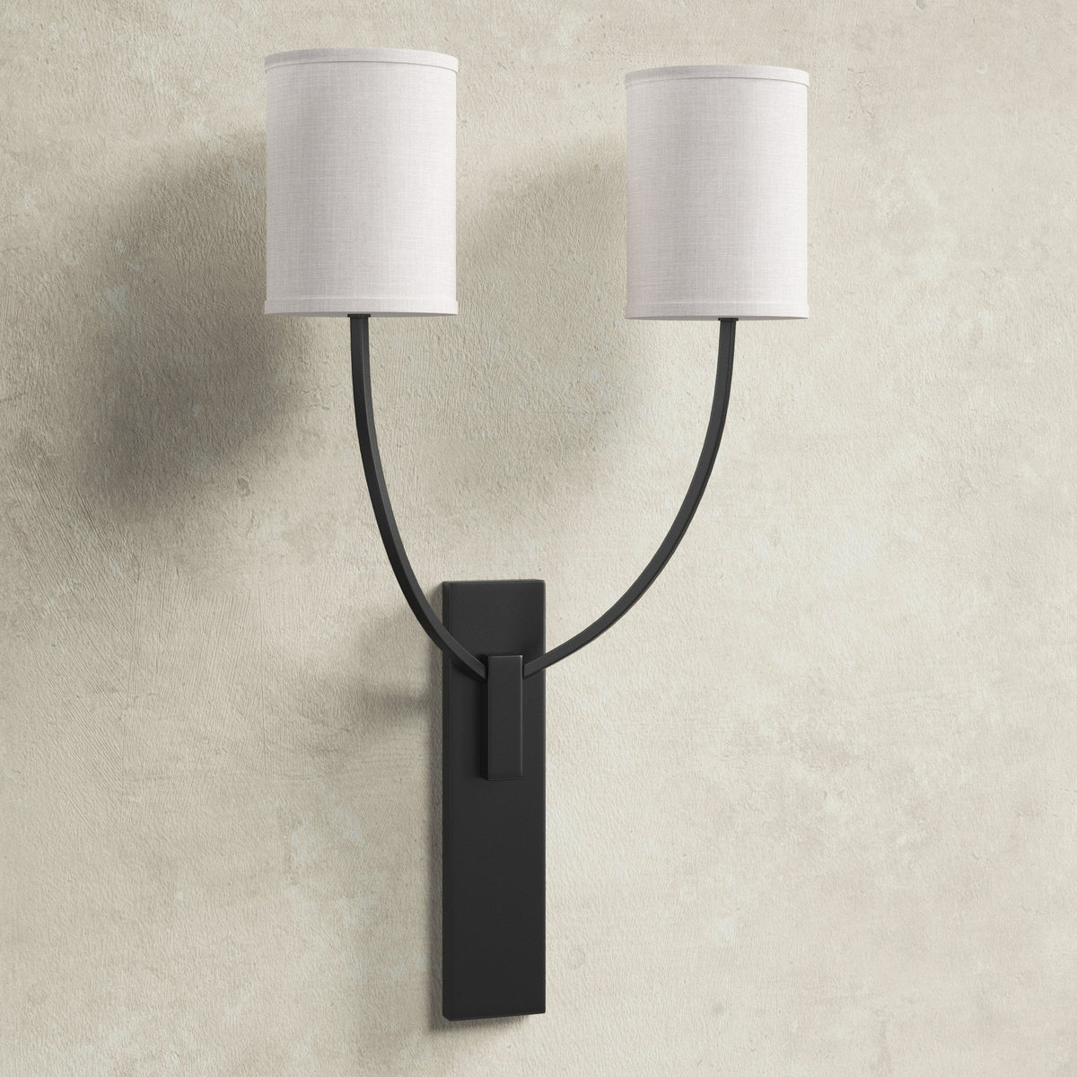 Slate Lampe Murale En Métal Et Tissu Minimaliste Moderne - Neutralighting
