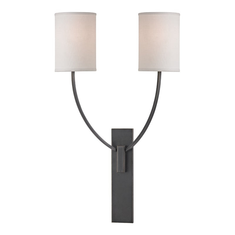 Slate Lampe Murale En Métal Et Tissu Minimaliste Moderne - Neutralighting