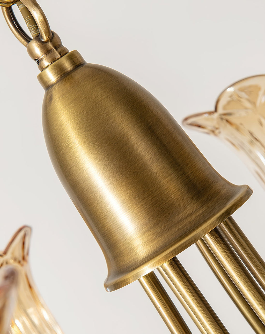 Tempo Chandelier Métal Laiton Art Déco Vintage - Neutralighting