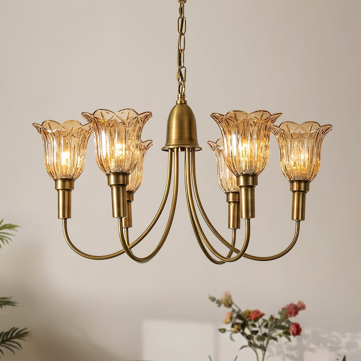 Tempo Chandelier Métal Laiton Art Déco Vintage - Neutralighting