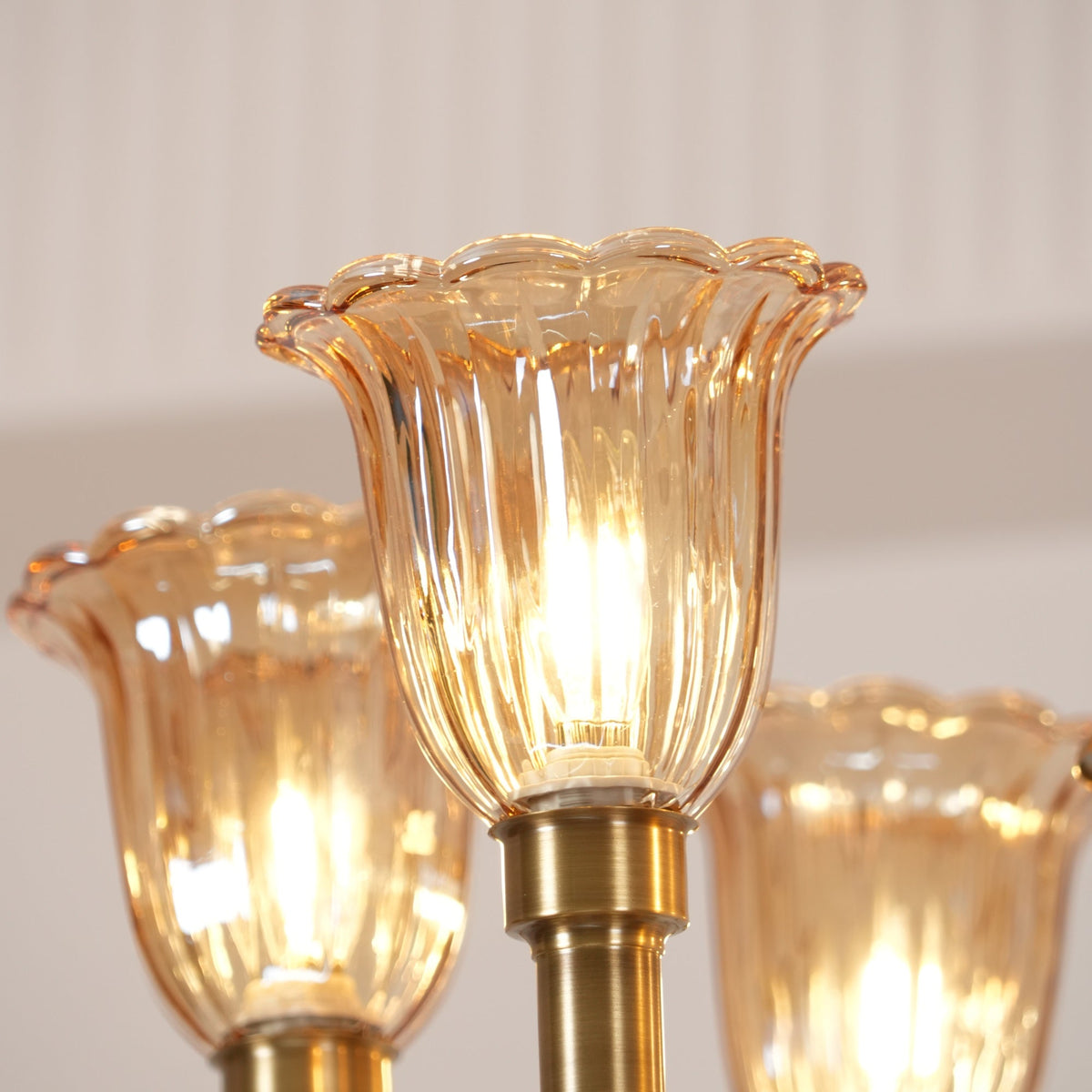 Tempo Chandelier Métal Laiton Art Déco Vintage - Neutralighting