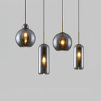 Lustra Lustre Suspendu En Verre Maillage Doré Pour Salle À Manger - Neutralighting
