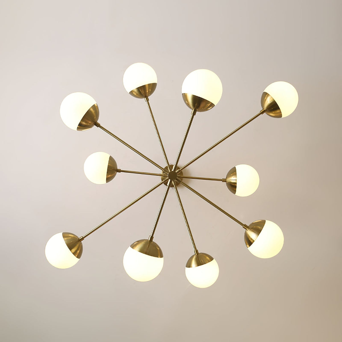 Ultra Chandelier Métal Laiton Verre Minimaliste Moderne - Neutralighting