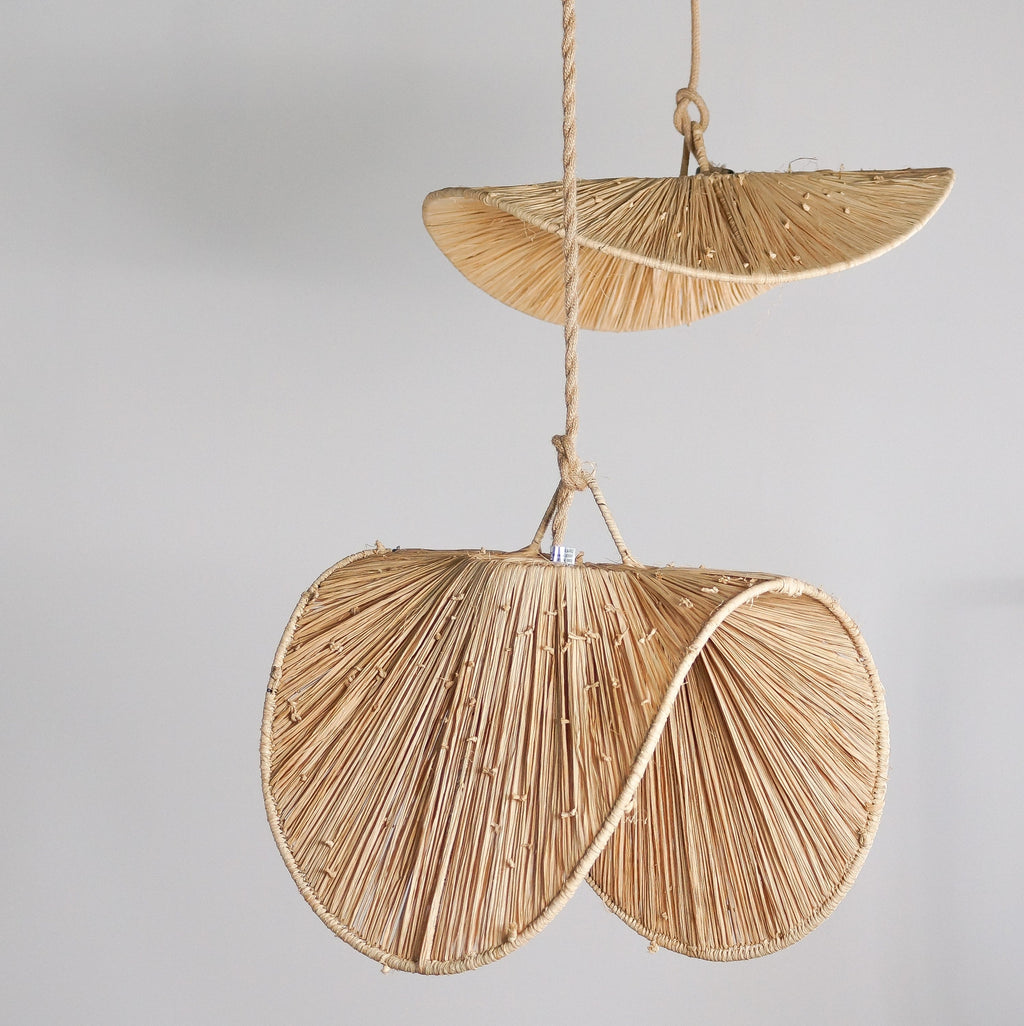 Suspension en raphia - Plate