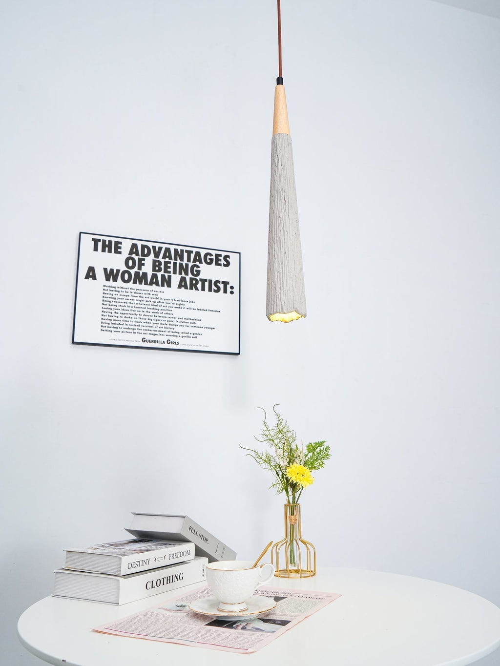 Solara Lampe suspendue en béton plissé - Neutralighting