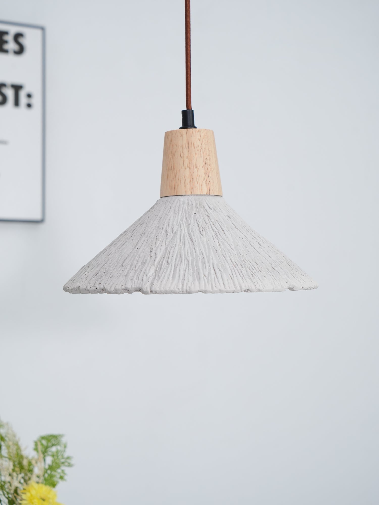 Solara Lampe suspendue en béton plissé - Neutralighting