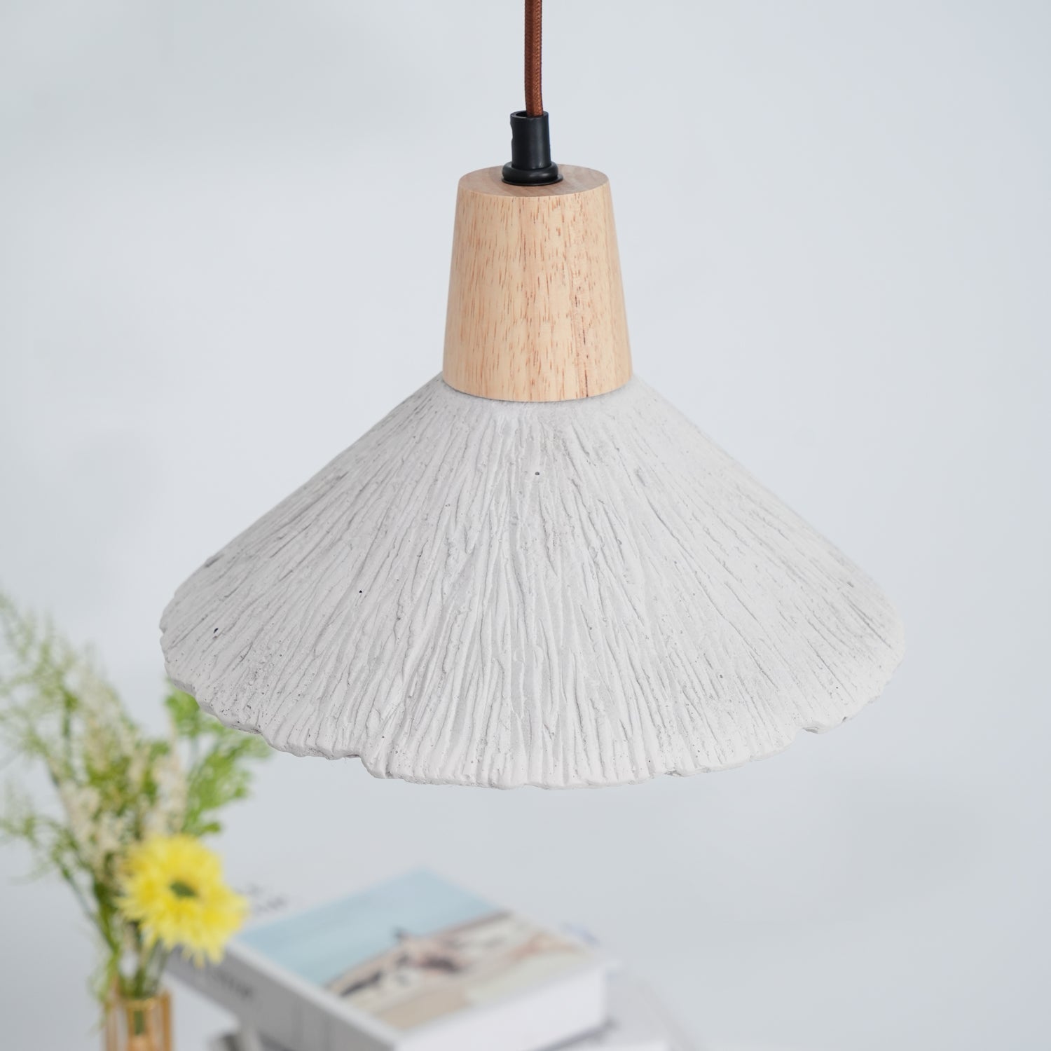 Solara Lampe suspendue en béton plissé - Neutralighting