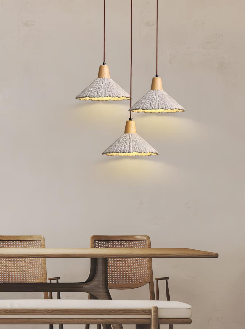 Solara Lampe suspendue en béton plissé - Neutralighting