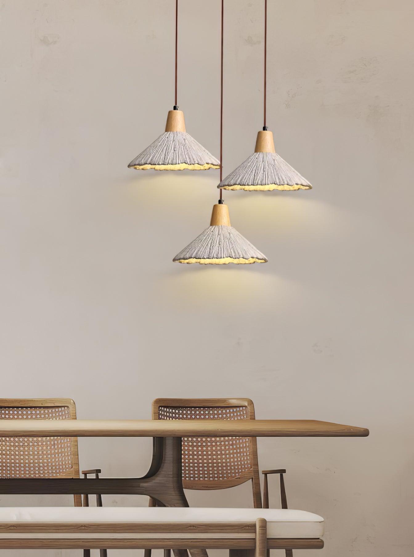 Solara Lampe suspendue en béton plissé - Neutralighting