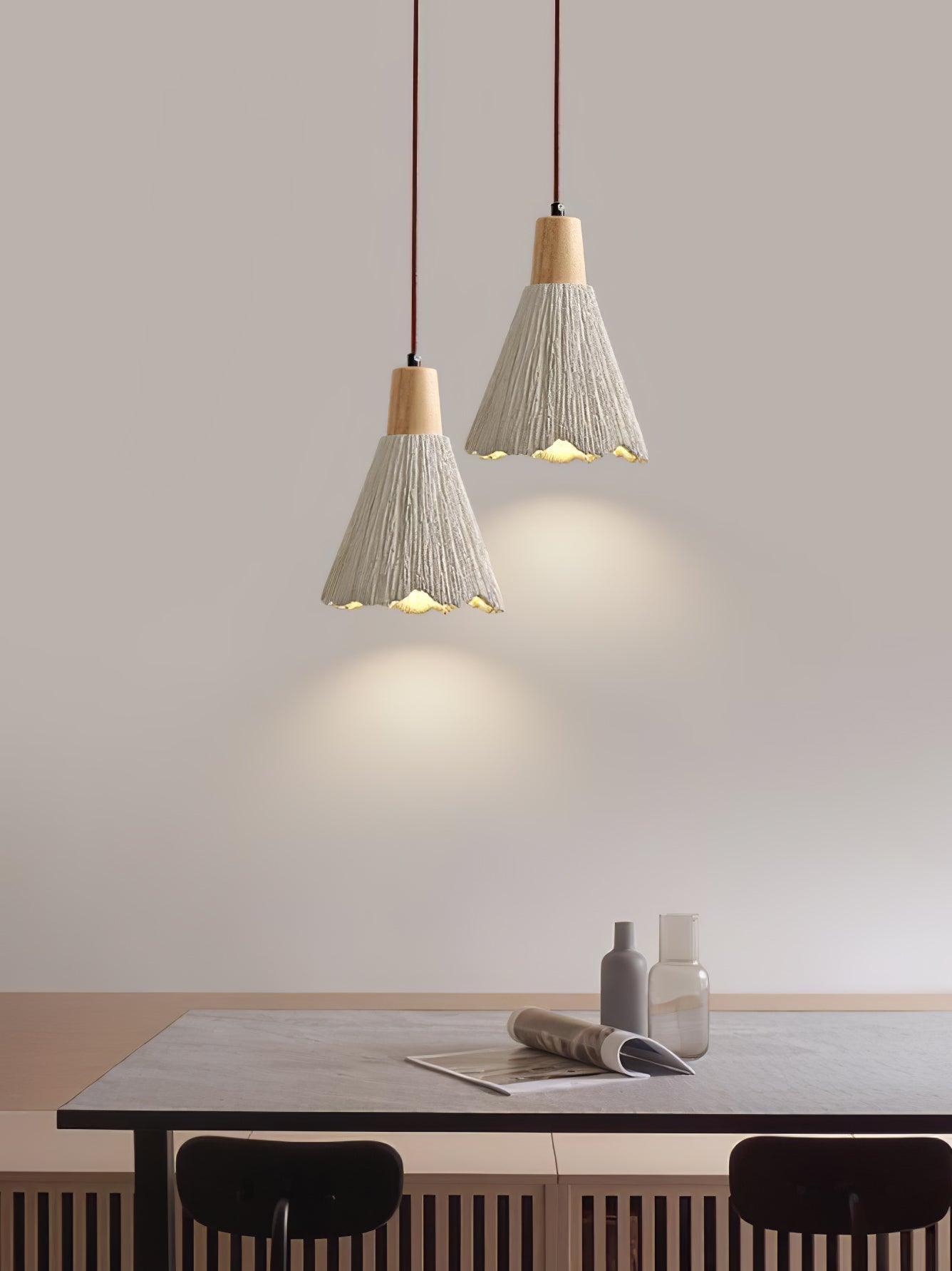 Solara Lampe suspendue en béton plissé - Neutralighting