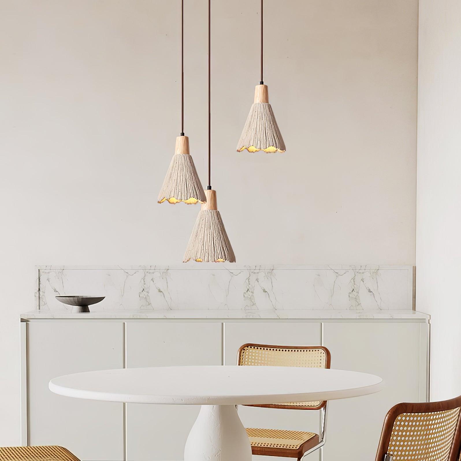 Solara Lampe suspendue en béton plissé - Neutralighting