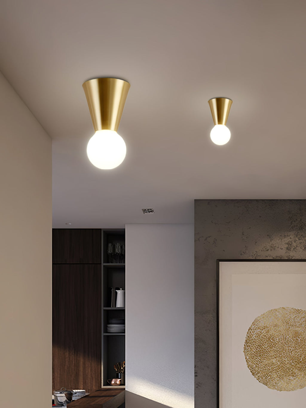 Nycareth Lampe Plafonnier Moderne Minimaliste en Verre - Neutralighting