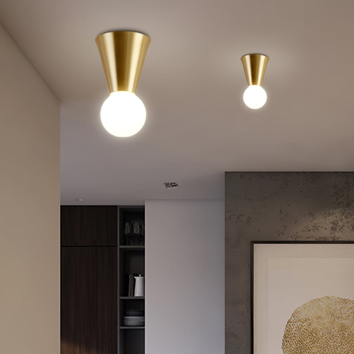 Nycareth Lampe Plafonnier Moderne Minimaliste en Verre - Neutralighting