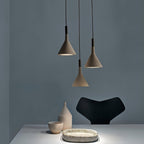 Solara Lampe suspendue conique en béton industrielle - Neutralighting