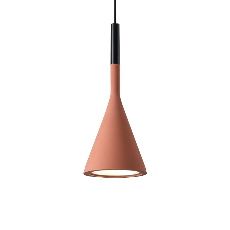 Solara Lampe suspendue conique en béton industrielle - Neutralighting
