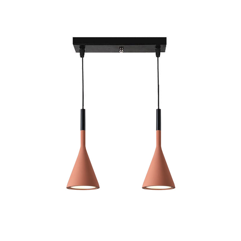 Solara Lampe suspendue conique en béton industrielle - Neutralighting