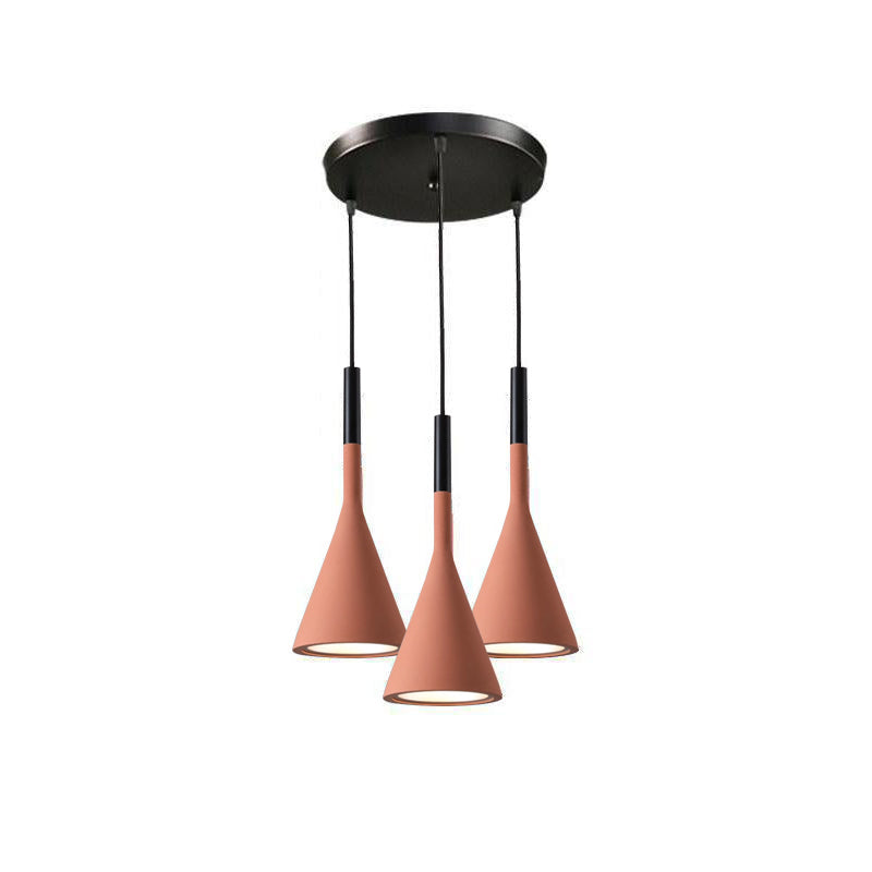 Solara Lampe suspendue conique en béton industrielle - Neutralighting